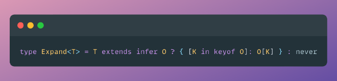 Image of the Expand type definition